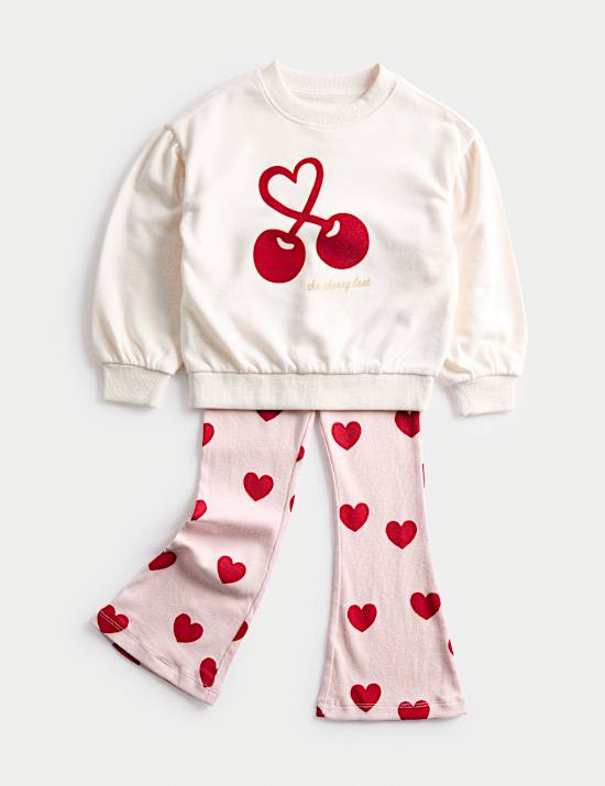 2pc Cotton Rich Sweat and Leggings Outfit (2-8 Yrs)