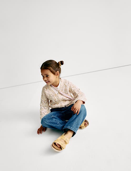 Cotton Rich Textured Knitted Cardigan (2-8 Yrs)