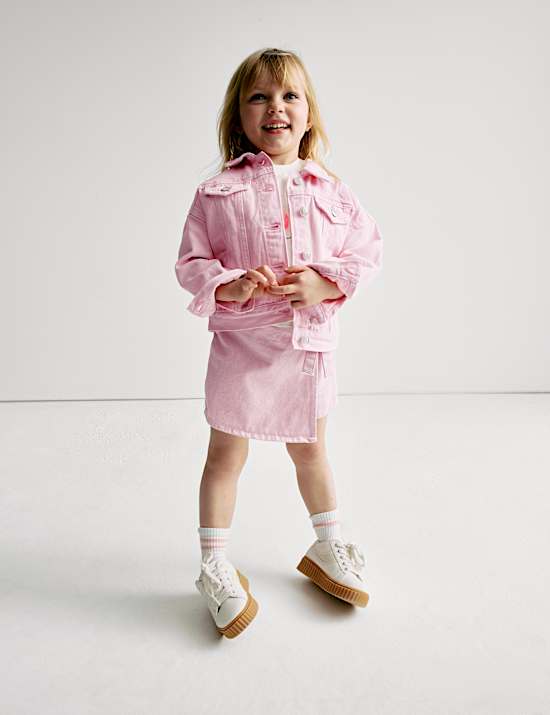 Denim Elasticated Waist Skort (2-16 Yrs)