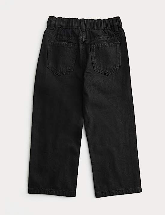 Dżinsy 100% bawełny w kokardy ze strasu (2–8 lat)