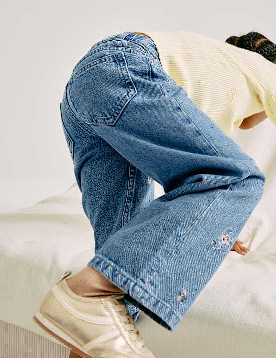 Regular Denim Embroidery Jeans (2-10 Years)