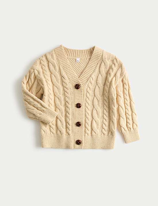 Pure Cotton Chunky Wonderful Cardigan (1-10 Yrs)