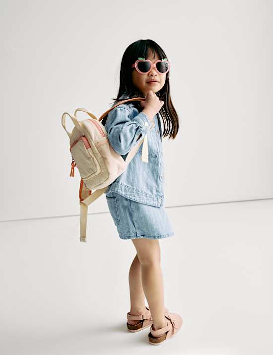 Denim Striped Shacket (2-16 Yrs)