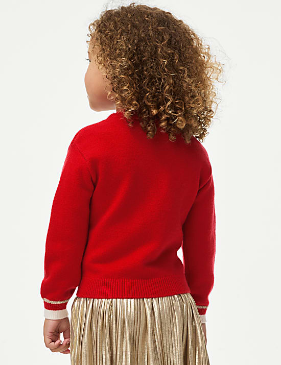 Pull de Noël à motif renne (du 1 au 8 ans)