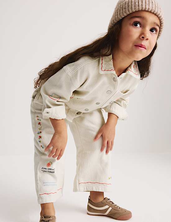 Embroidered Denim Jacket (1-8 Years)