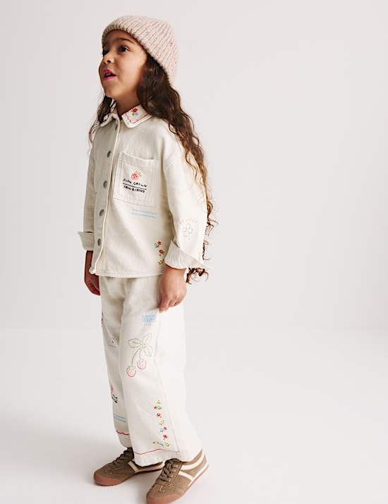 Embroidered Denim Jacket (1-8 Years)