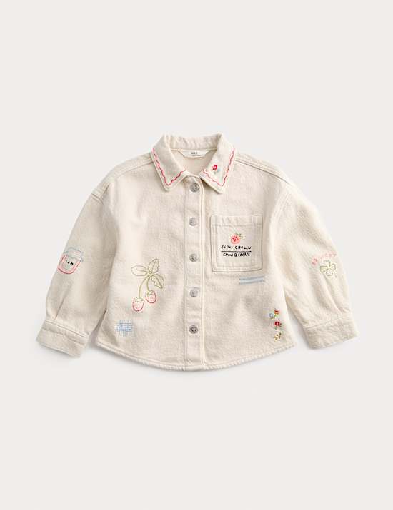 Embroidered Denim Jacket (1-8 Years)