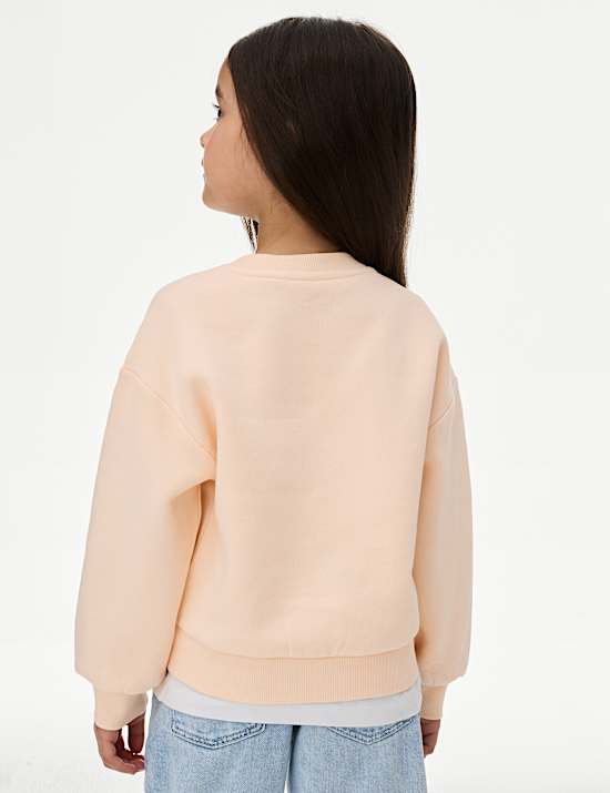 Cotton Rich Dog Graphic Sweatshirt (2-8 Yrs)