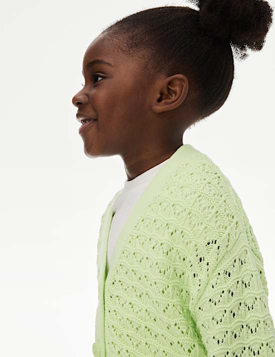 Πλεκτή ζακέτα από 100% βαμβάκι (2-8 ετών)