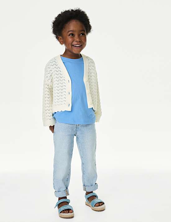 Pure Cotton Knitted Cardigan (2-8 Yrs)