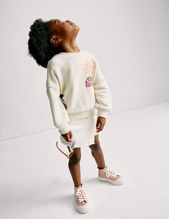 Cotton Rich Surf Graphic Sweatshirt (2-16 Yrs)