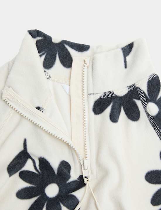 Floral Print Fleece Top (2-8 Yrs)