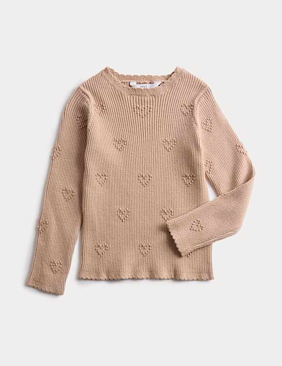 Heart Knitted Top (2-8 Yrs)