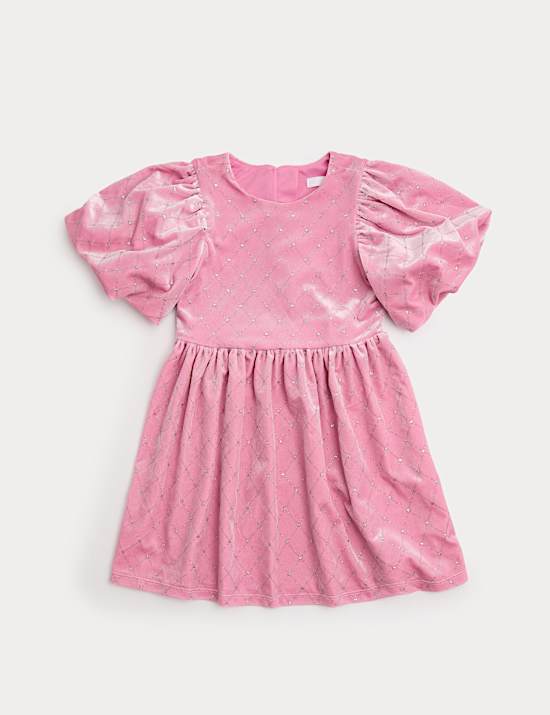 Velvet Sequin Dress (2-10 Yrs)