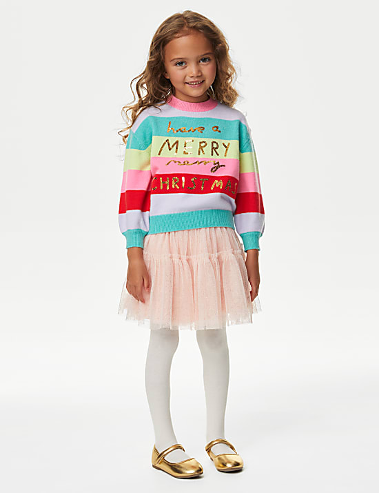 Rainbow Christmas Jumper (2-8 Yrs)