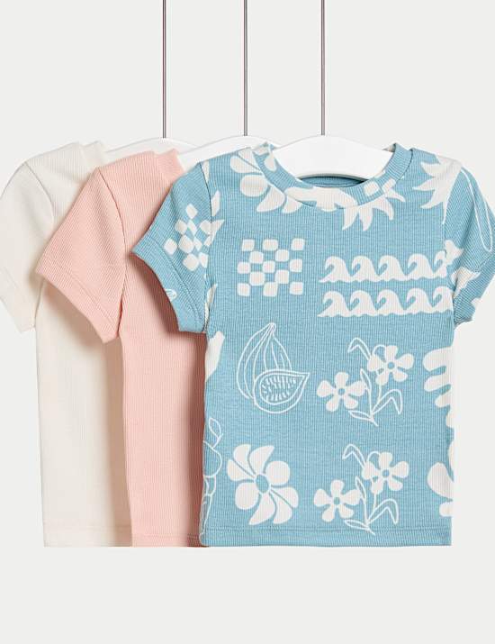 Lot de 3 t-shirts en coton (du 2 au 8 ans)