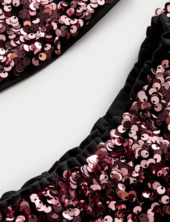 Ensemble top et bas ornés de sequins (du 2 au 10 ans)