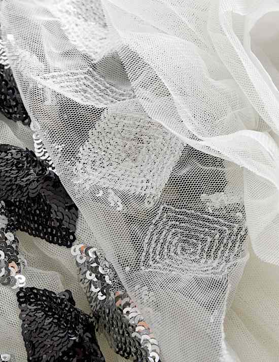 Harlequin tutu met lovertjes (2-10 jaar)