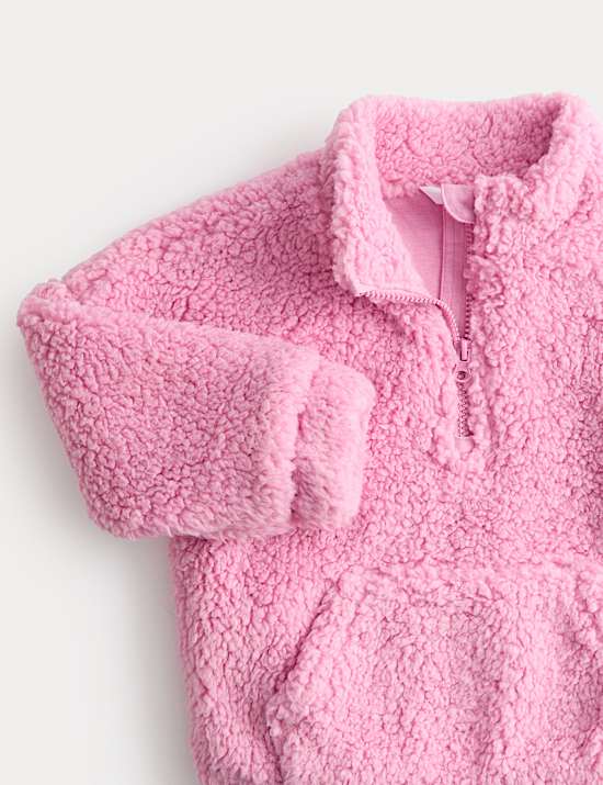 Borg Half Zip Jacket (2-10 Yrs)