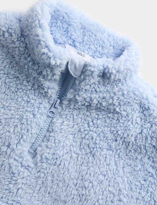 Borg Half Zip Jacket (2-10 Yrs)