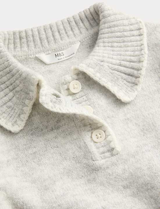 Contrast Stitch Knitted Top (2-8 Yrs)