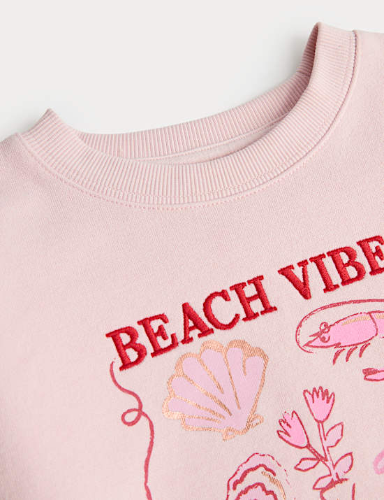 2 PIece Cotton Rich Beach Vibes Outfit (2-10 Yrs)