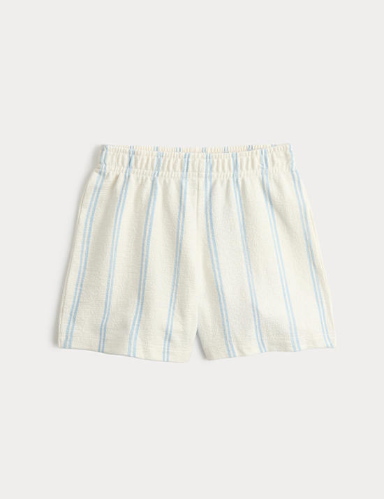 Pure Cotton Striped Shorts (2-8 Yrs)