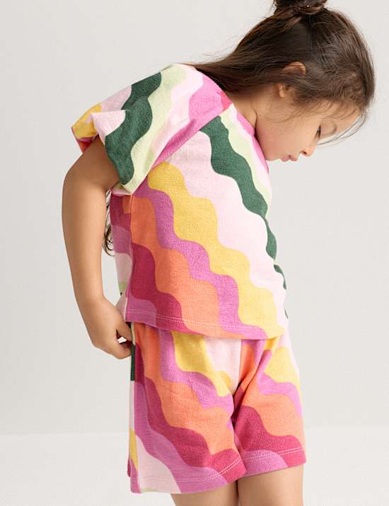 Pure Cotton Striped Top (2-8 Yrs)