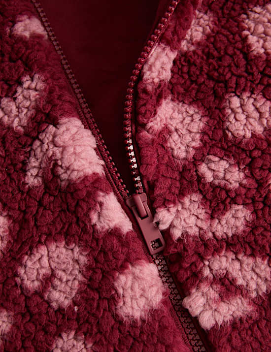 Animal Print Borg Jacket (2-10 Yrs)