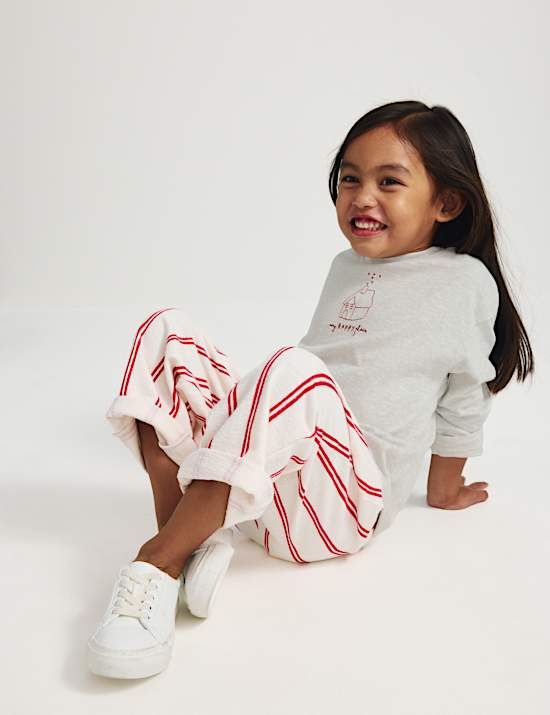 Pure Cotton Embroidered Top (2-8 Yrs)