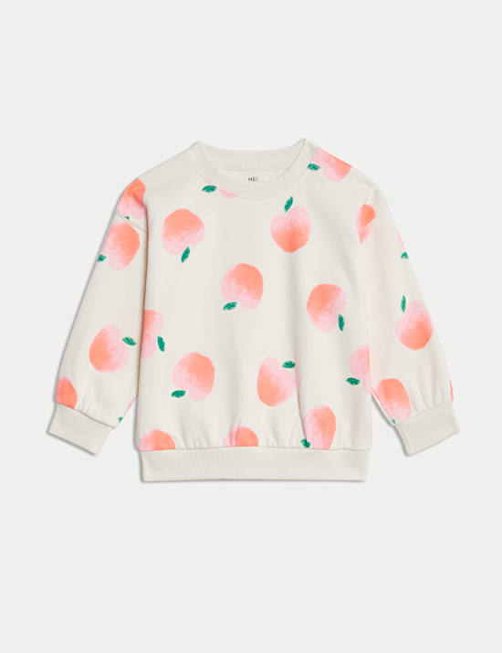 Cotton Rich Peach Sweatshirt (2-8 Yrs)