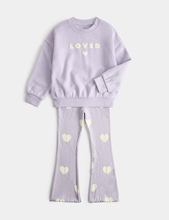 Cotton Rich Loved Kickflare Set (2-8 Yrs)