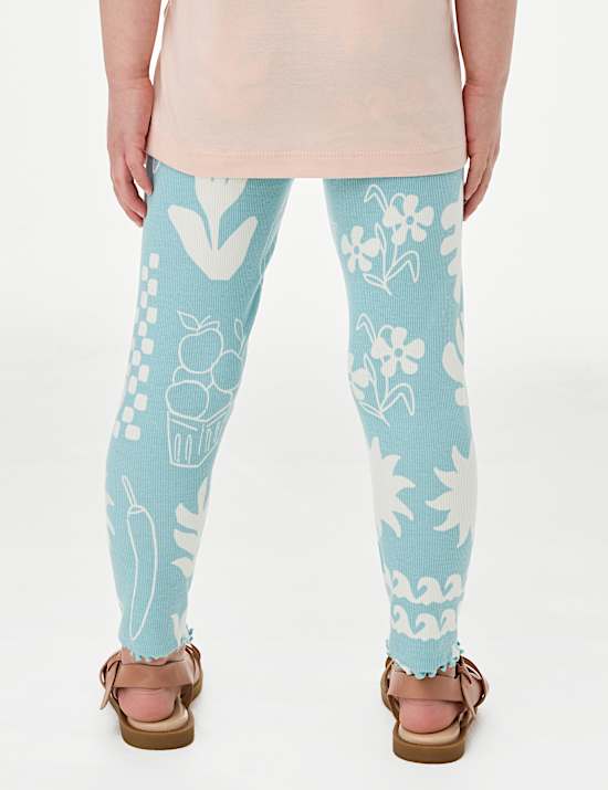 Cotton Rich Patterned Leggings (2-8 Yrs)