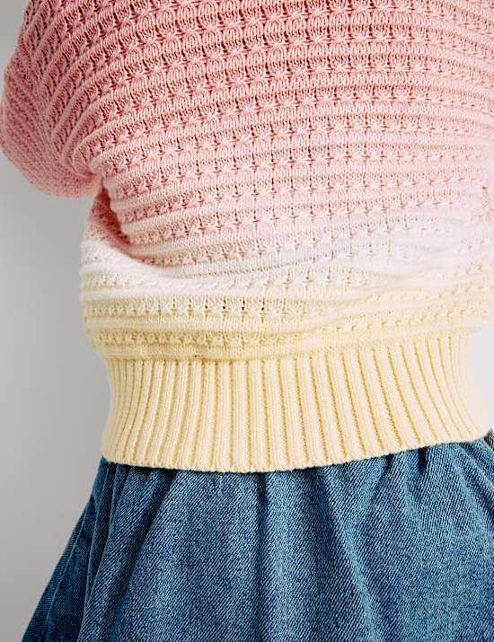 Πλεκτή ζακέτα ομπρέ από 100% βαμβάκι (2-8 ετών)