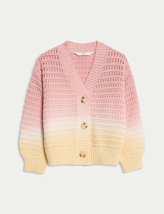 Πλεκτή ζακέτα ομπρέ από 100% βαμβάκι (2-8 ετών)