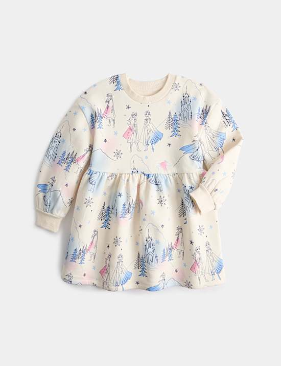 Robe pull en coton &agrave; motif Disney Frozen&trade; (du 2 au 8 ans)