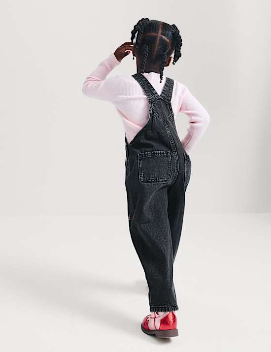 Denim Sequin Dungarees