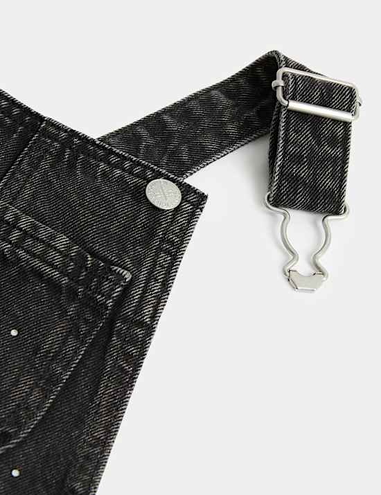 Denim Sequin Dungarees