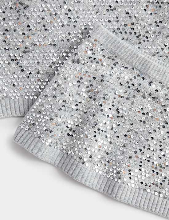 Sequin Knitted Top & Bottom Outfit (2-8 Yrs)
