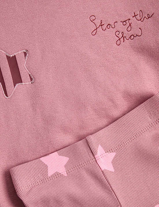 Cotton Rich Stars Top & Bottom Outfit (2-8 Yrs)