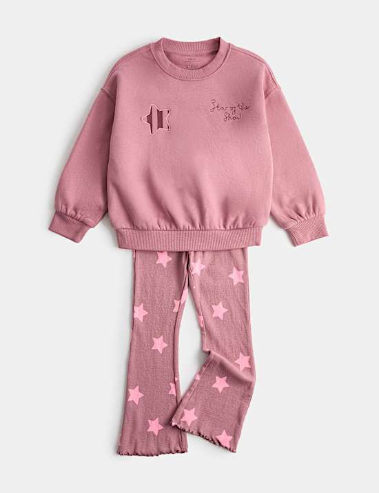 Cotton Rich Stars Top & Bottom Outfit (2-8 Yrs)