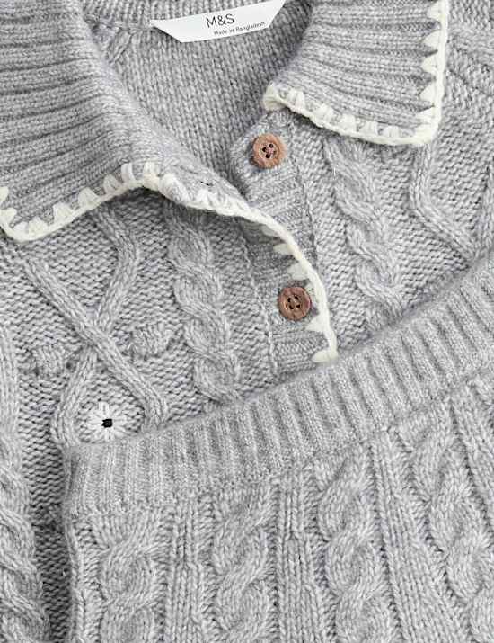 Embroidered Knit Outfit (2-8 Yrs)