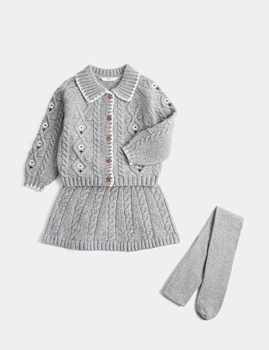 Embroidered Knit Outfit (2-8 Yrs)