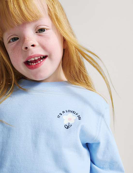 Pure Cotton Flower Top (2-8 Yrs)