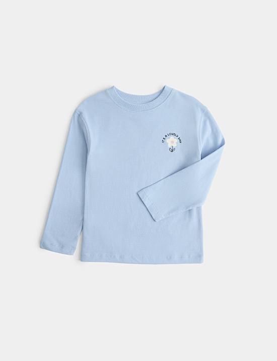 Pure Cotton Flower Top (2-8 Yrs)