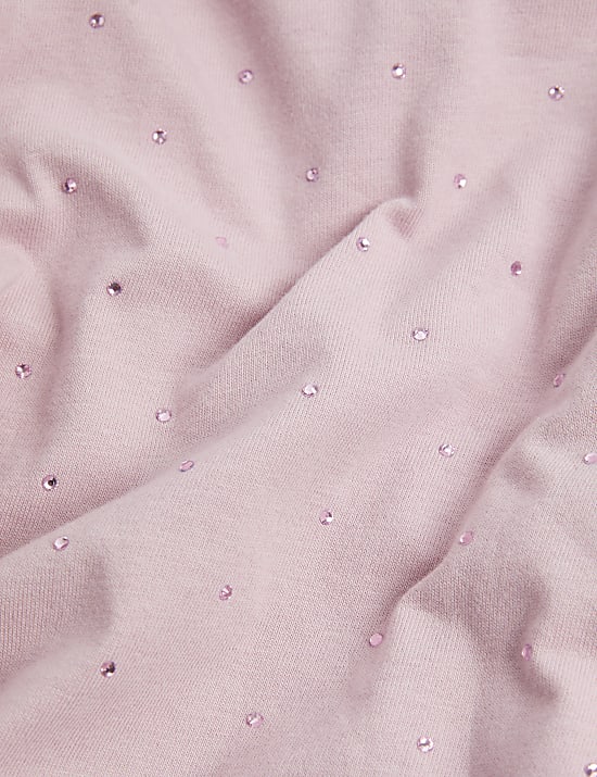 2pk Pure Cotton Diamant&eacute; Tops (2-8 Yrs)