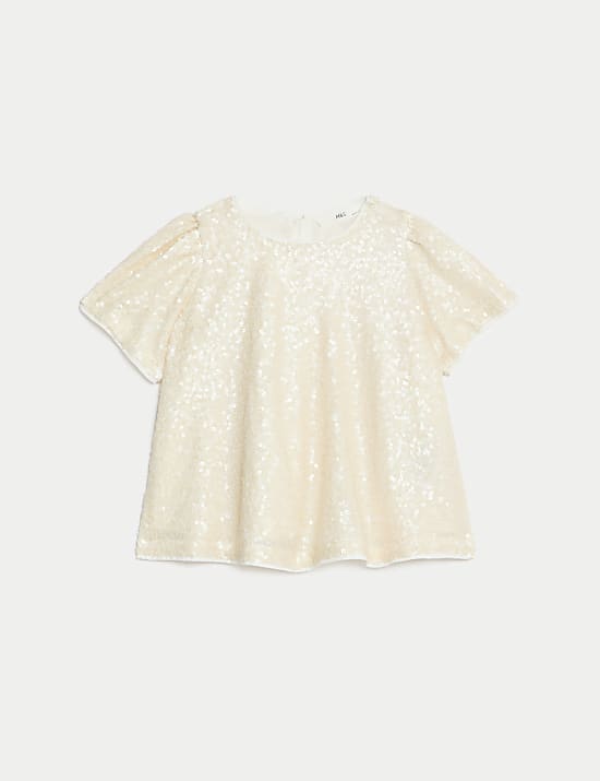 Τοπ με παγιέτες και με υψηλή περιεκτικότητα σε βαμβάκι (2-8 ετών)