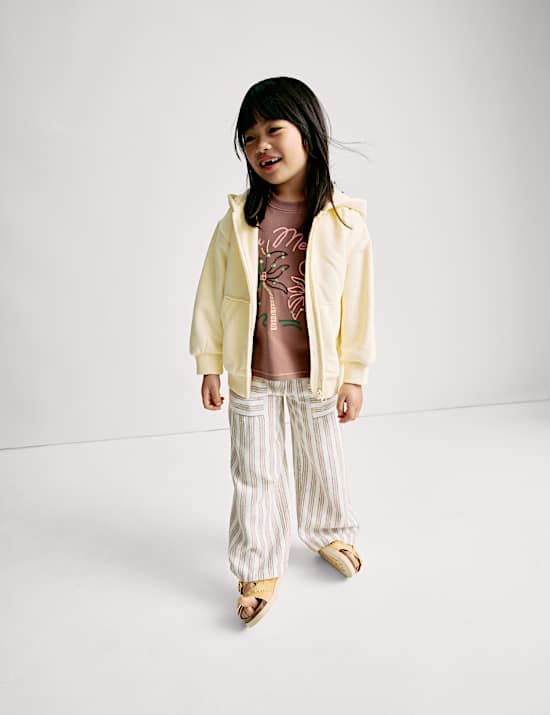 T-Shirt aus reiner Baumwolle mit Stickerei und Palmenmotiv (2&ndash;16 J.)