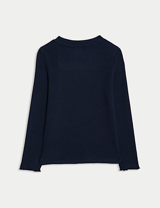 Cotton Rich Ribbed Top (2-8 Yrs)