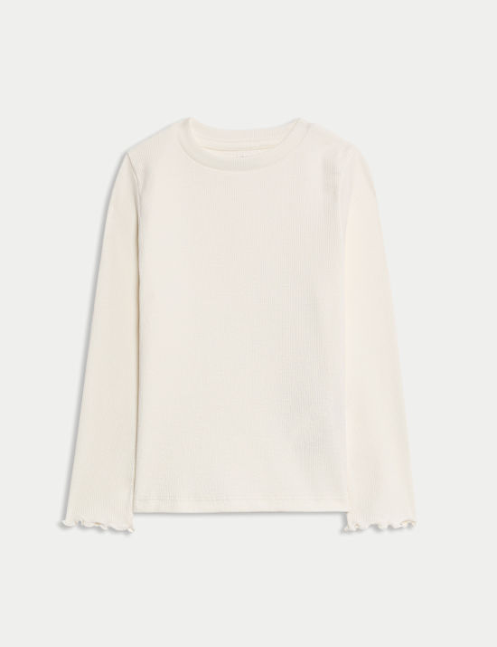 Cotton Rich Ribbed Top (2-8 Yrs)